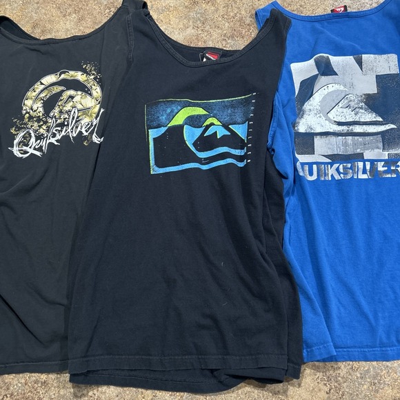 Y2k Vintage Quicksilver Muscle Shirt Lot Of 3 Tank Tops Surf Skater Size XL - Picture 1 of 10